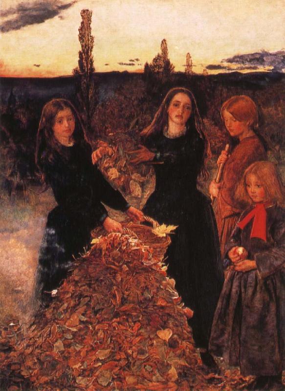 Sir John Everett Millais Antumn Leaves Spain oil painting art